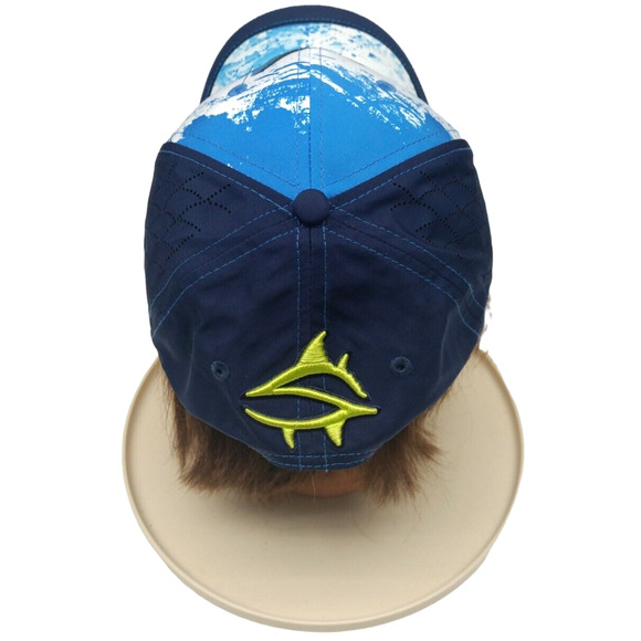 Loco Skaile Blue Tuna Action Print Saltwater Cap, Snapback + 3D Puff‎ Embroidery - Picture 7 of 8